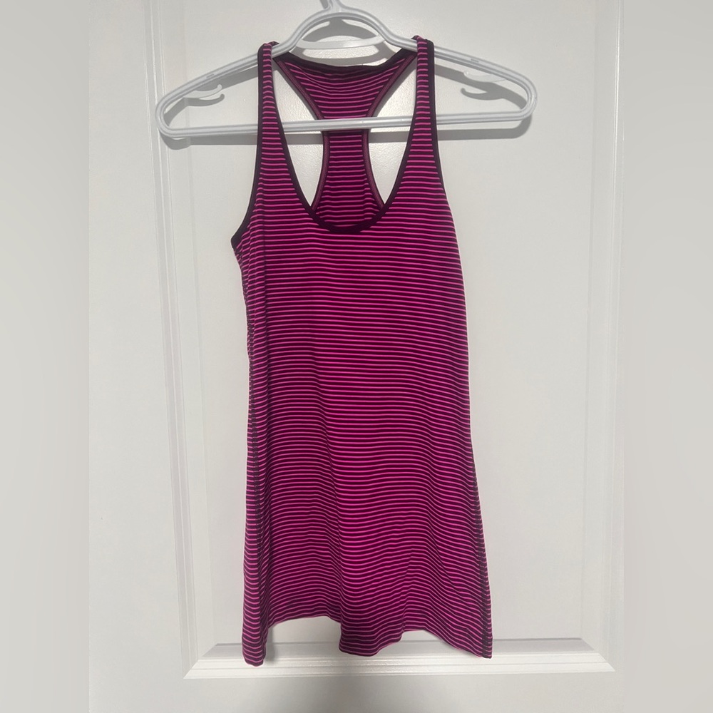 Lululemon Cool Racerback Stripe Tank Top